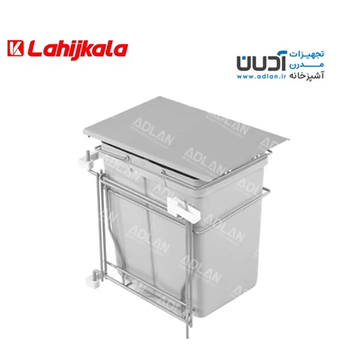 سطل زباله تک مخزنه متوسط درب باز شو (17 لیتری) – رستا