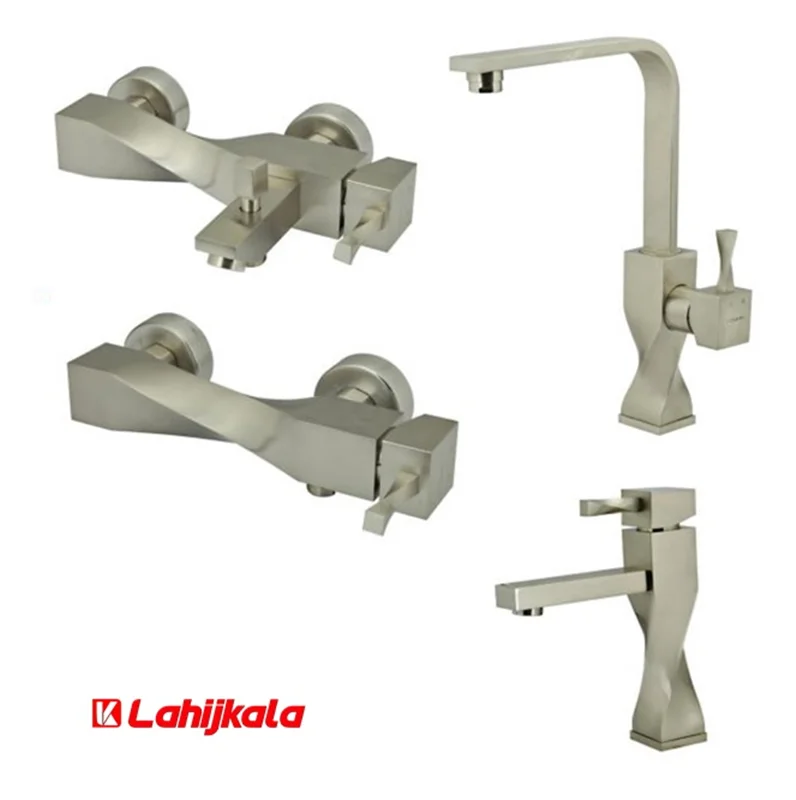 ست شیرآلات نوبل مدل زئوس استیل مات