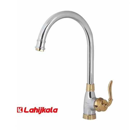 شیر ظرفشویی طوفان فلز مدل لادن کروم طلایی